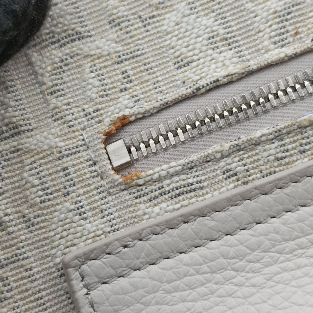 Pre-owned Christian Dior Saddle White Jacquard × Leather  shoulderbag | stylenewstar