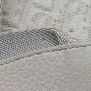 Pre-owned Christian Dior Saddle White Jacquard × Leather  shoulderbag | stylenewstar