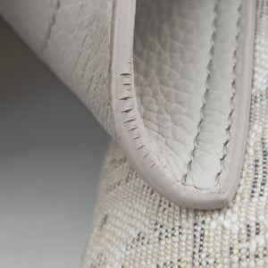 Pre-owned Christian Dior Saddle White Jacquard × Leather  shoulderbag | stylenewstar