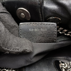 Pre-owned Christian Dior Cannage stitching Black Lambskin  handbag | stylenewstar