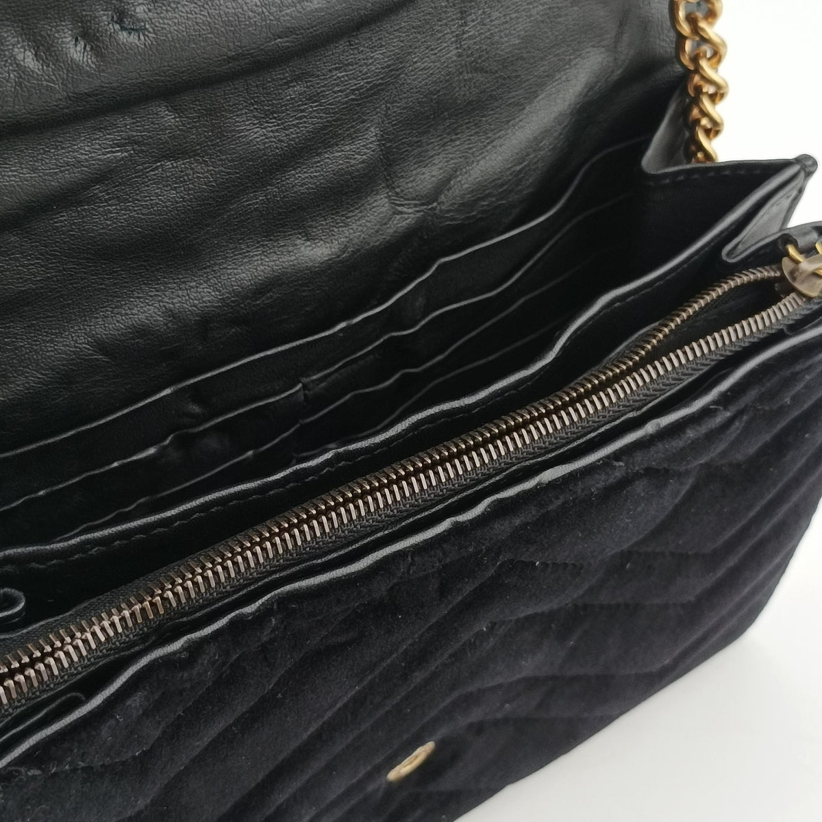 Vintage Gucci GG Marmont Black velour 474575 shoulderbag | stylenewstar