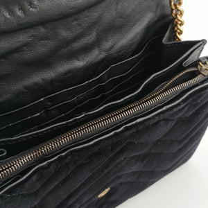 Vintage Gucci GG Marmont Black velour 474575 shoulderbag | stylenewstar
