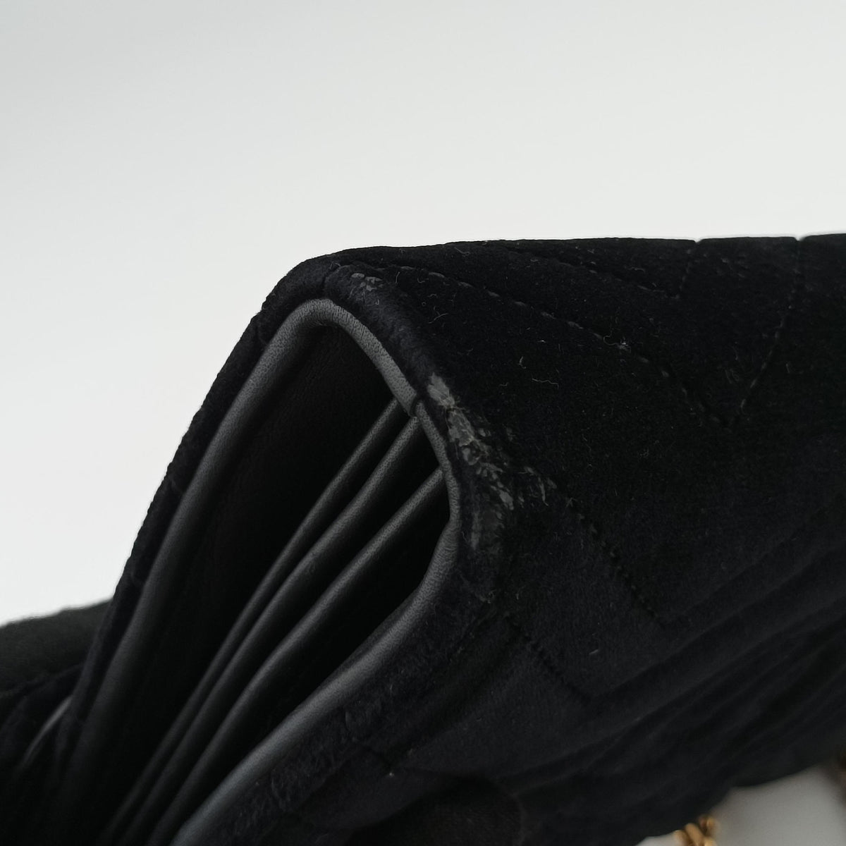 Vintage Gucci GG Marmont Black velour 474575 shoulderbag | stylenewstar