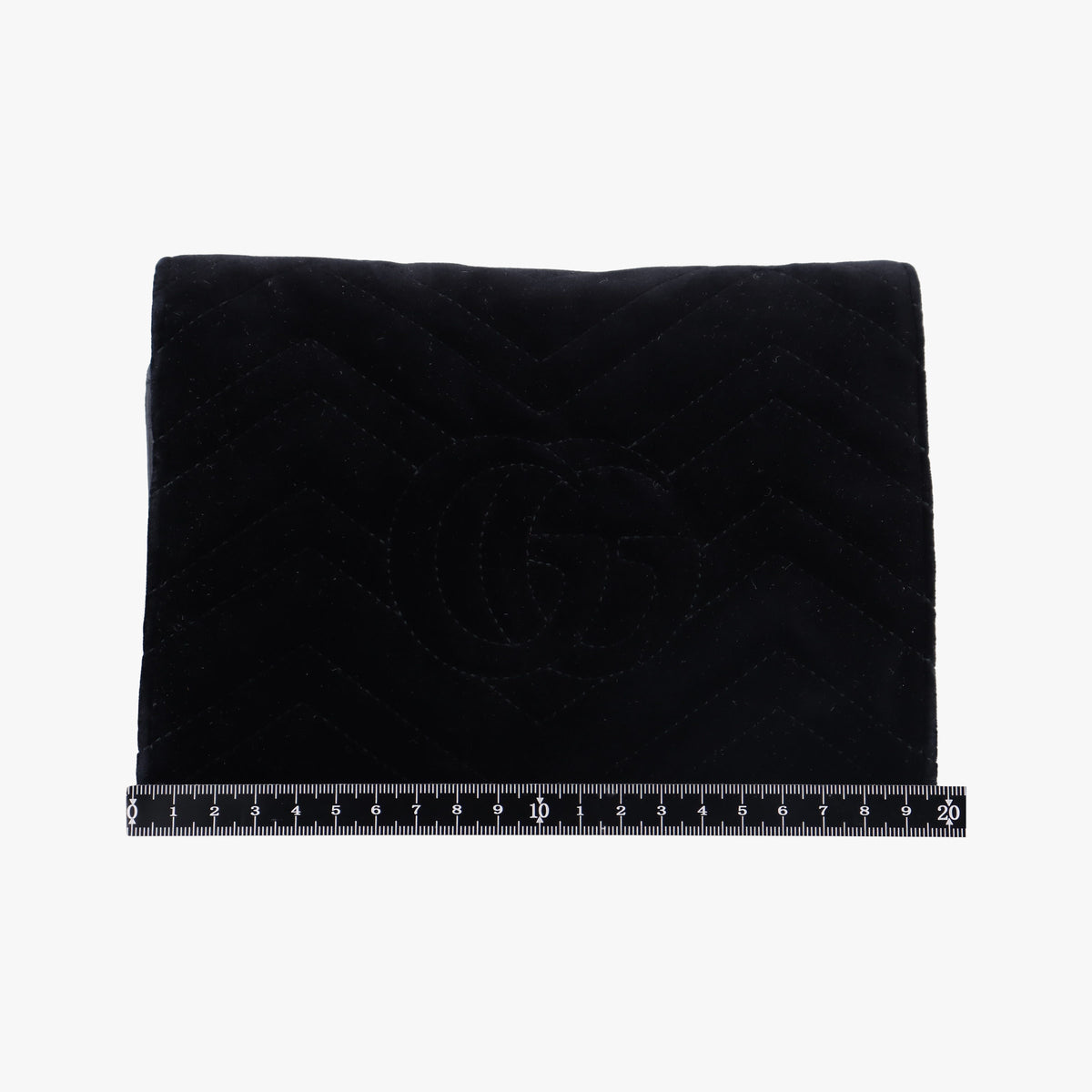 Vintage Gucci GG Marmont Black velour 474575 shoulderbag | stylenewstar