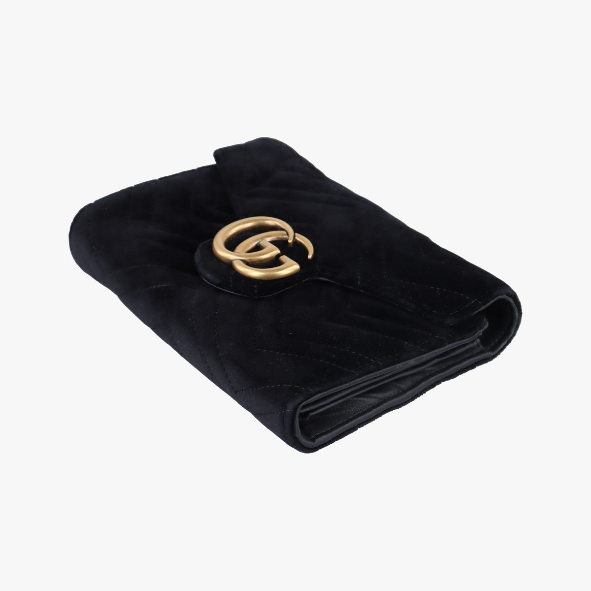 Vintage Gucci GG Marmont Black velour 474575 shoulderbag | stylenewstar