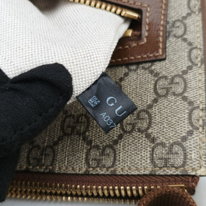 Vintage Gucci GG RETRO Messenger Beige×Brown PVC coated canvas×leather 681021 shoulderbag | stylenewstar