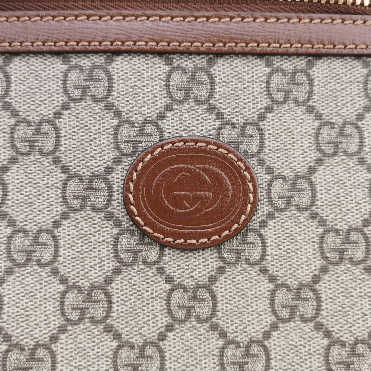 Vintage Gucci GG RETRO Messenger Beige×Brown PVC coated canvas×leather 681021 shoulderbag | stylenewstar