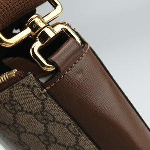 Vintage Gucci GG RETRO Messenger Beige×Brown PVC coated canvas×leather 681021 shoulderbag | stylenewstar