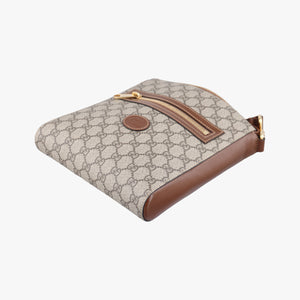 Vintage Gucci GG RETRO Messenger Beige×Brown PVC coated canvas×leather 681021 shoulderbag | stylenewstar