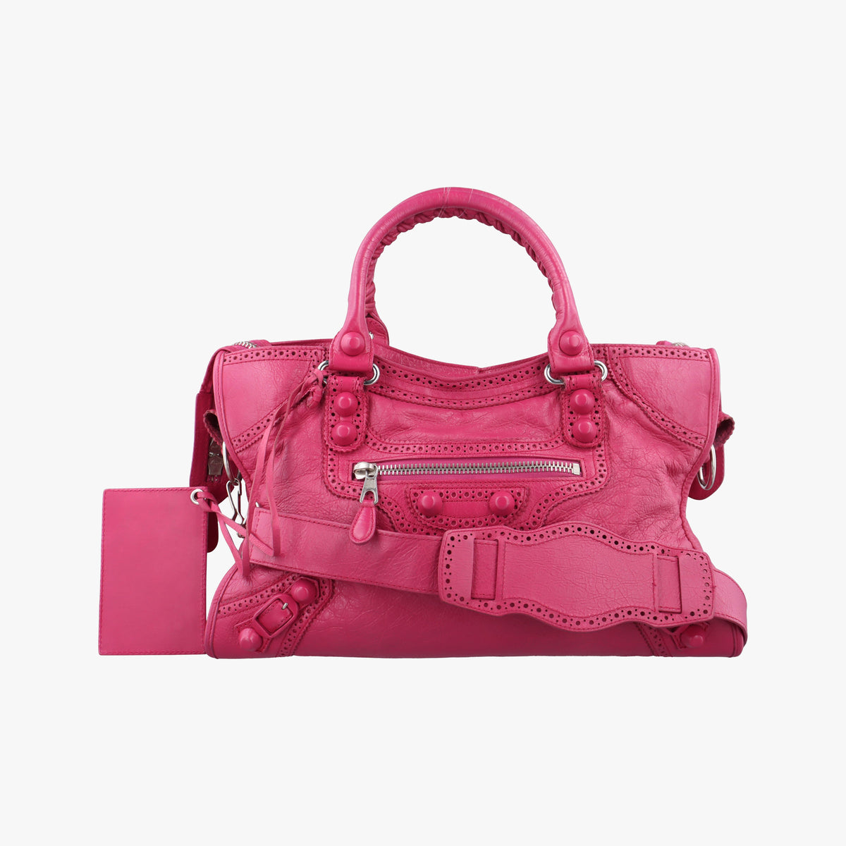 Vintage Balenciaga Giant Broad City Pink lambskin  shoulderbag | stylenewstar