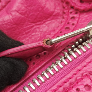 Vintage Balenciaga Giant Broad City Pink lambskin  shoulderbag | stylenewstar