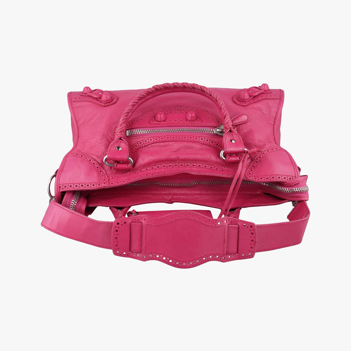 Vintage Balenciaga Giant Broad City Pink lambskin  shoulderbag | stylenewstar
