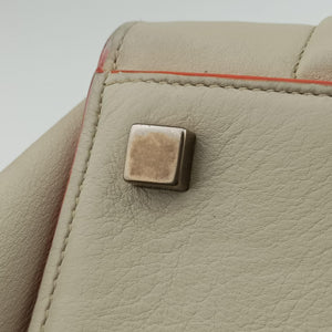 Pre-owned Celine Luggage Small Square Phantom Beige Leather  handbag | stylenewstar