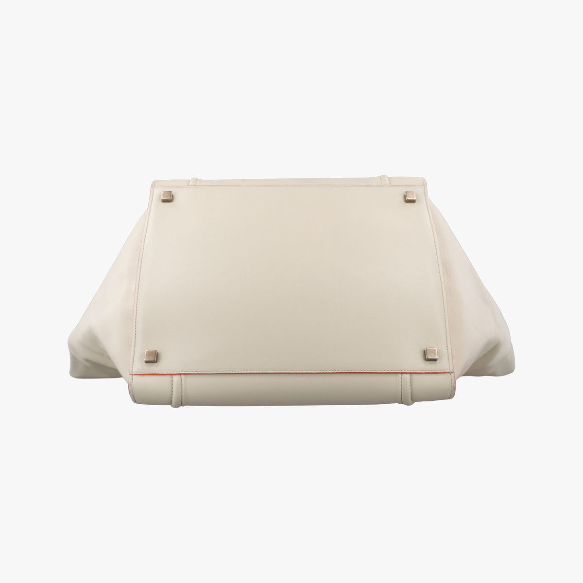 Pre-owned Celine Luggage Small Square Phantom Beige Leather  handbag | stylenewstar
