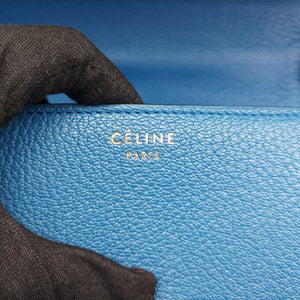 Secondhand Celine CLASSIC BOX Blue Leather  shoulderbag | stylenewstar