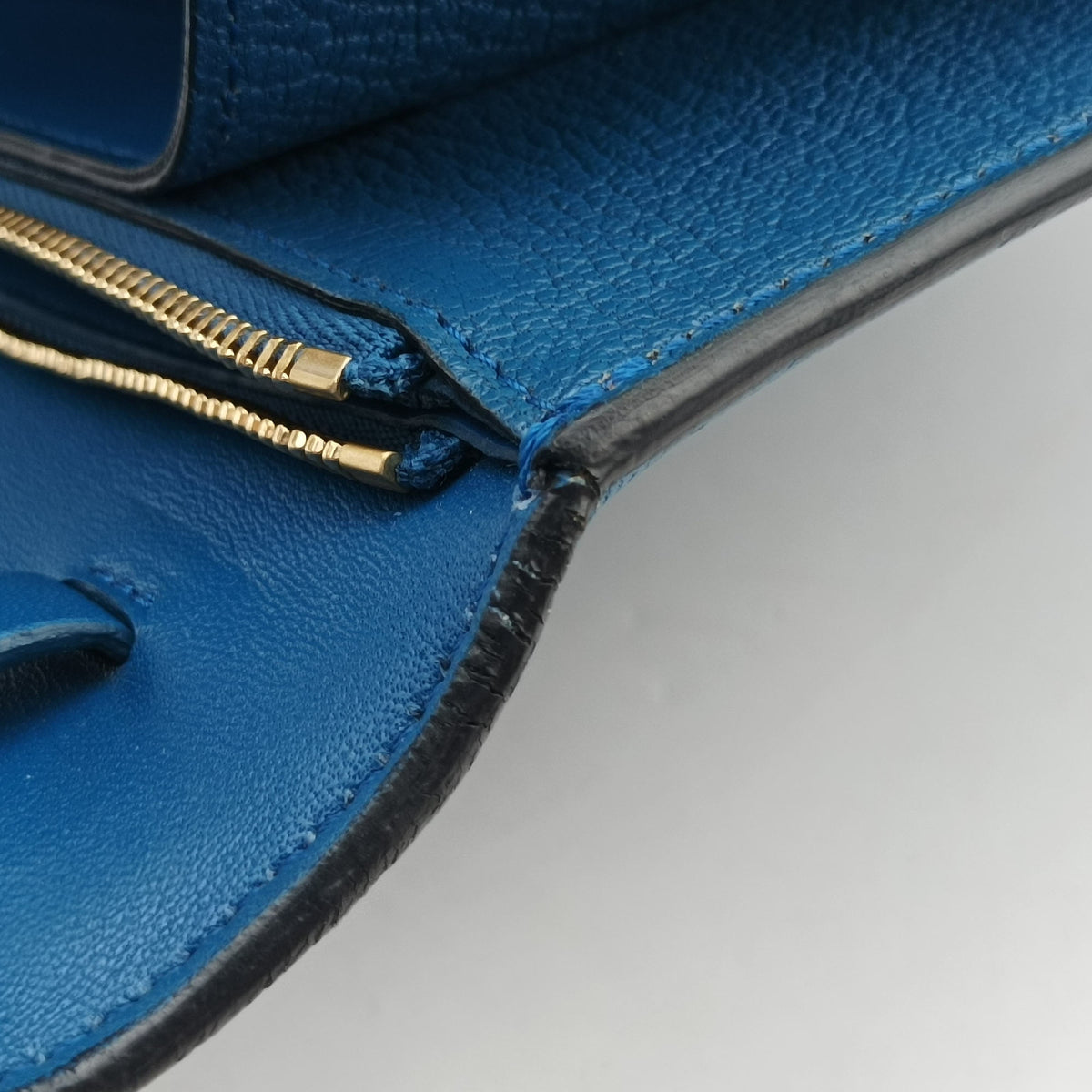 Secondhand Celine CLASSIC BOX Blue Leather  shoulderbag | stylenewstar