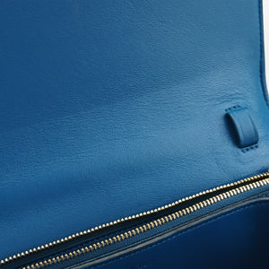 Secondhand Celine CLASSIC BOX Blue Leather  shoulderbag | stylenewstar
