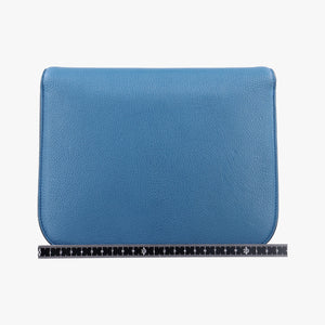Secondhand Celine CLASSIC BOX Blue Leather  shoulderbag | stylenewstar