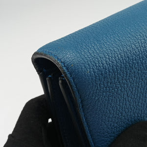 Secondhand Celine CLASSIC BOX Blue Leather  shoulderbag | stylenewstar