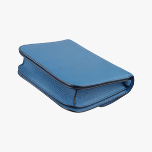 Secondhand Celine CLASSIC BOX Blue Leather  shoulderbag | stylenewstar