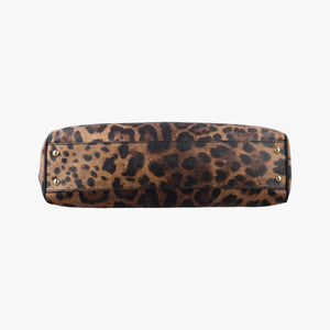 Secondhand Dolce & Gabbana Leopard Print Tote Brown Leather  shoulderbag | stylenewstar