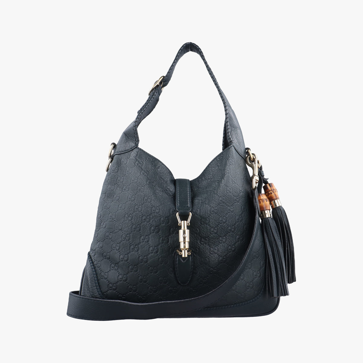 Pre-owned Gucci New Jackie Green Leather 246907 shoulderbag | stylenewstar