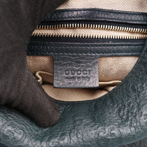 Pre-owned Gucci New Jackie Green Leather 246907 shoulderbag | stylenewstar