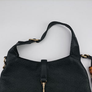 Pre-owned Gucci New Jackie Green Leather 246907 shoulderbag | stylenewstar