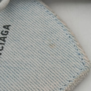 Pre-owned Balenciaga Le Cagole Blue Denim  shoulderbag | stylenewstar