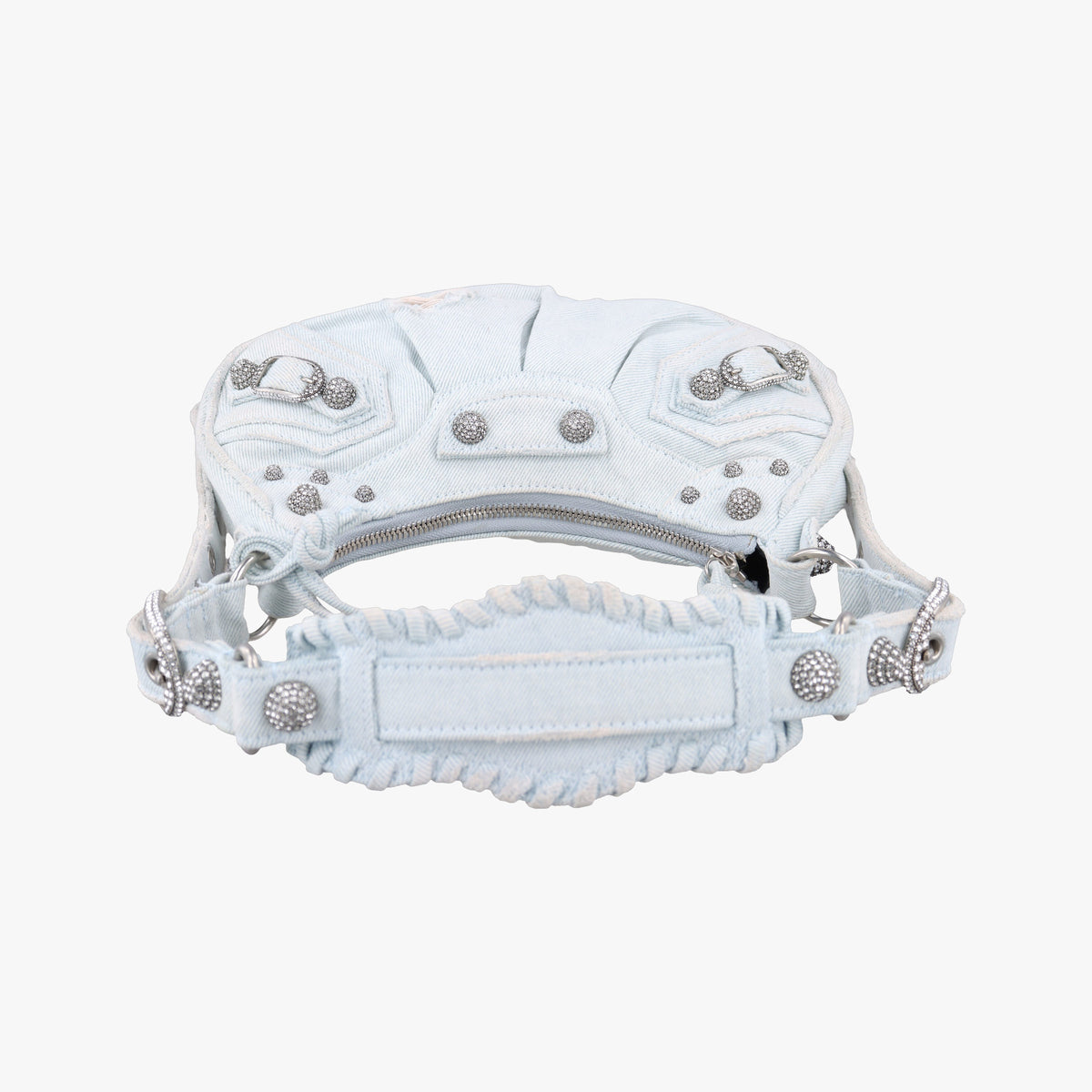 Pre-owned Balenciaga Le Cagole Blue Denim  shoulderbag | stylenewstar