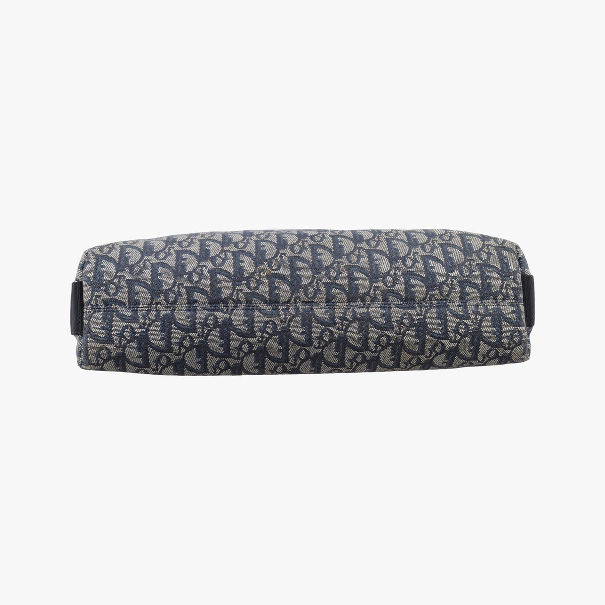 Pre-owned Christian Dior Trotter Navy Jacquard  shoulderbag | stylenewstar