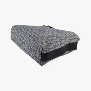 Pre-owned Christian Dior Trotter Navy Jacquard  shoulderbag | stylenewstar