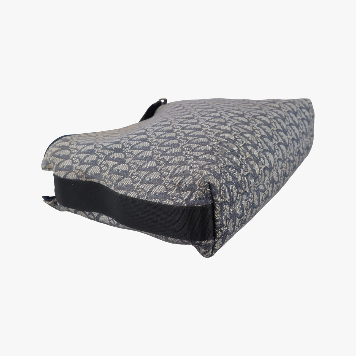 Pre-owned Christian Dior Trotter Navy Jacquard  shoulderbag | stylenewstar