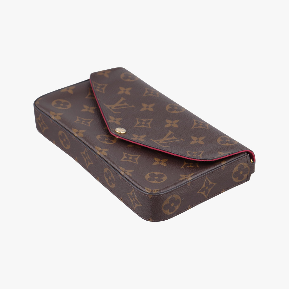 Pre-owned Louis Vuitton Pochette Felicie Brown Monogram Canvas M61276 shoulderbag | stylenewstar