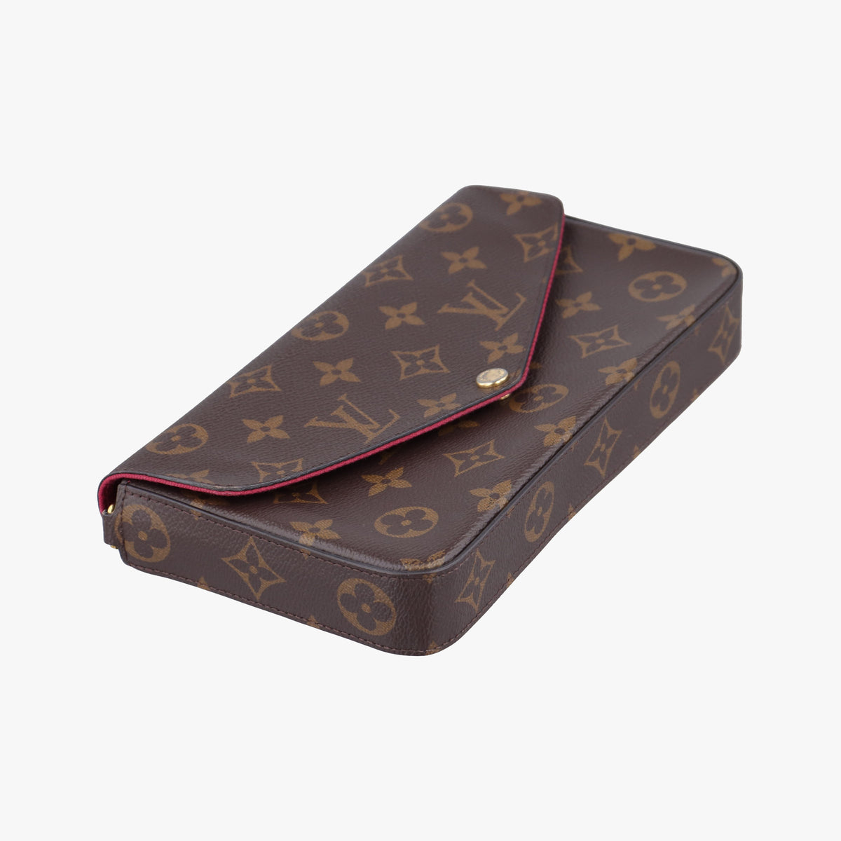 Pre-owned Louis Vuitton Pochette Felicie Brown Monogram Canvas M61276 shoulderbag | stylenewstar