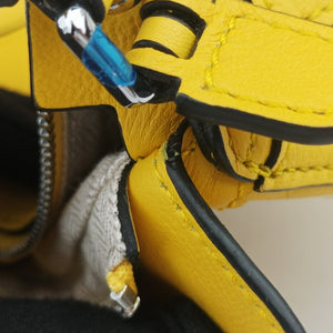 Secondhand Loewe Puzzle Nano Yellow Leather A510U98X01 shoulderbag | stylenewstar