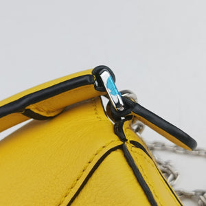 Secondhand Loewe Puzzle Nano Yellow Leather A510U98X01 shoulderbag | stylenewstar