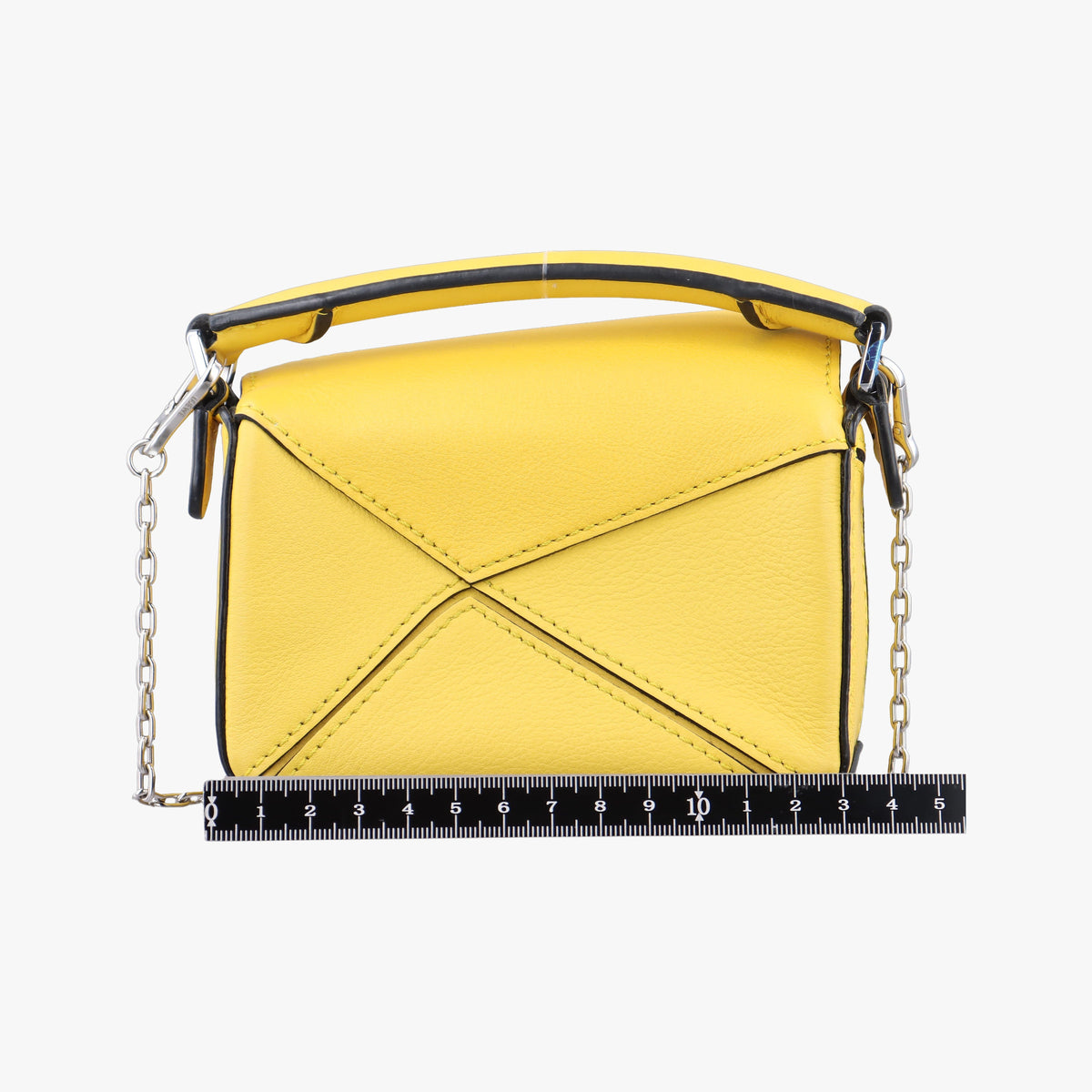 Secondhand Loewe Puzzle Nano Yellow Leather A510U98X01 shoulderbag | stylenewstar