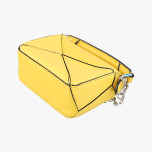 Secondhand Loewe Puzzle Nano Yellow Leather A510U98X01 shoulderbag | stylenewstar