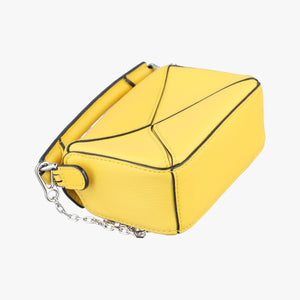 Secondhand Loewe Puzzle Nano Yellow Leather A510U98X01 shoulderbag | stylenewstar