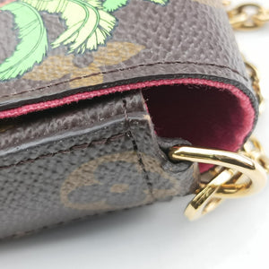 Pre-owned Louis Vuitton Pochette Felicie Vivienne Brown×multi Monogram canvas M80859 shoulderbag | stylenewstar