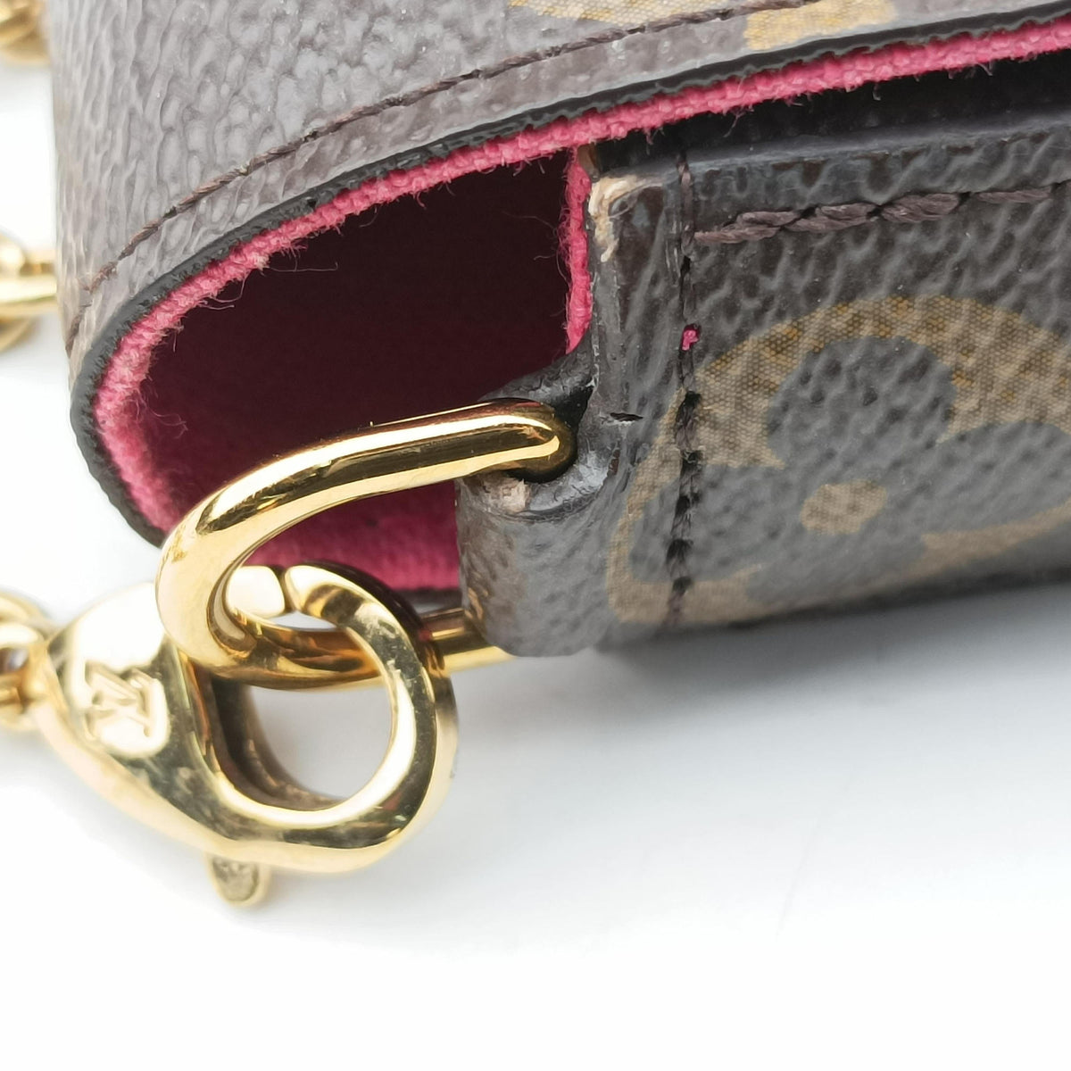 Pre-owned Louis Vuitton Pochette Felicie Vivienne Brown×multi Monogram canvas M80859 shoulderbag | stylenewstar