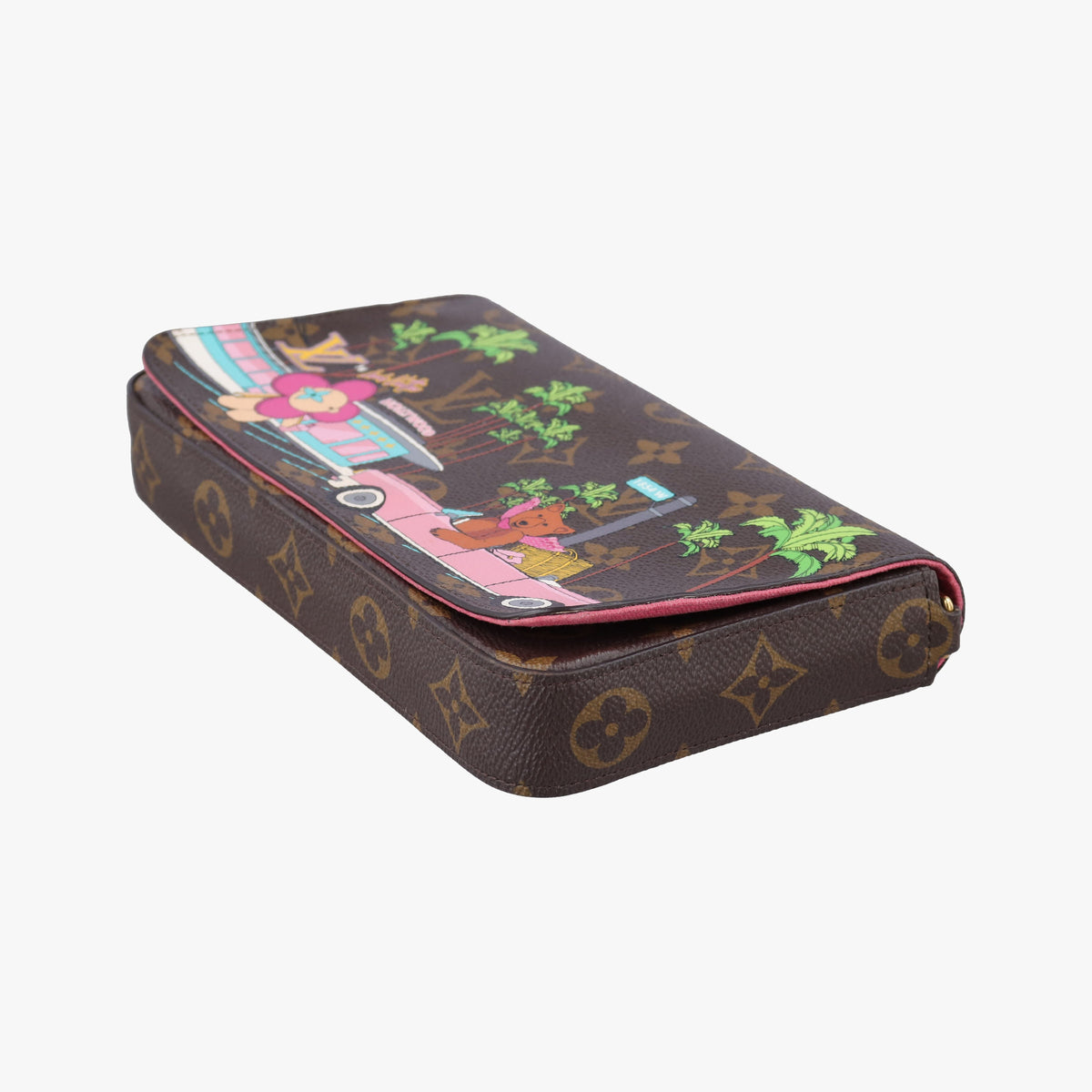 Pre-owned Louis Vuitton Pochette Felicie Vivienne Brown×multi Monogram canvas M80859 shoulderbag | stylenewstar