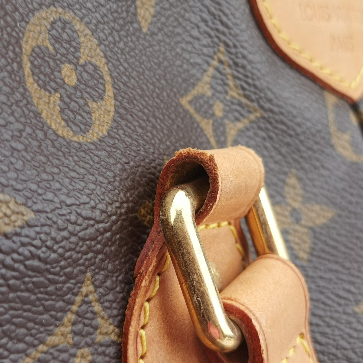 Pre-owned Louis Vuitton PALERMO PM brown Monogram Canvas M40145 shoulderbag | stylenewstar