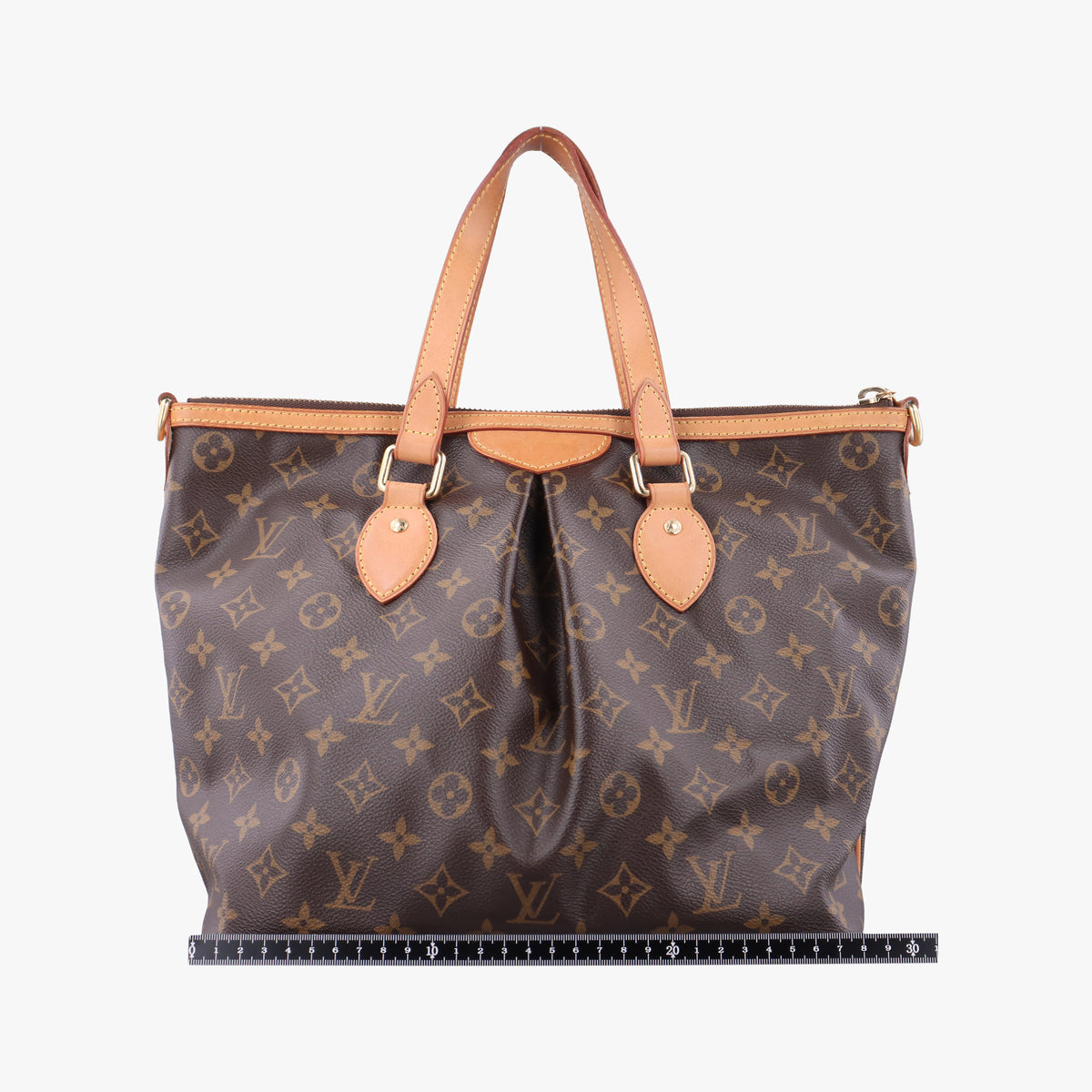 Pre-owned Louis Vuitton PALERMO PM brown Monogram Canvas M40145 shoulderbag | stylenewstar