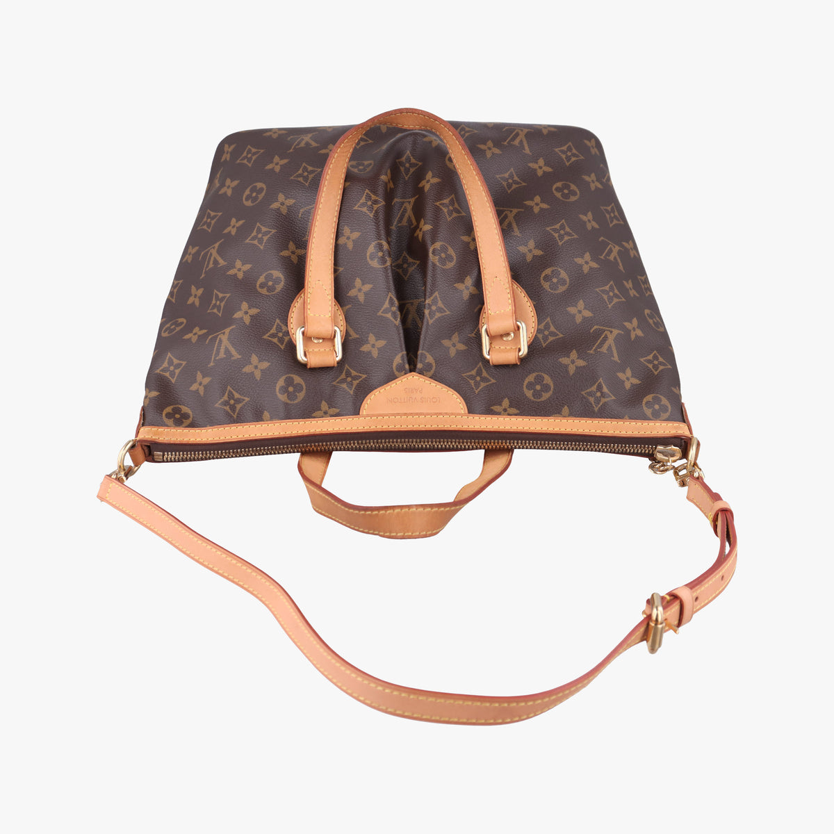 Pre-owned Louis Vuitton PALERMO PM brown Monogram Canvas M40145 shoulderbag | stylenewstar