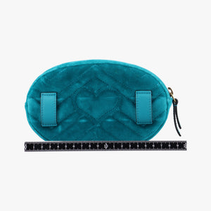 Pre-owned Gucci GG Marmont Blue velour 476434 bum bag/waist bag | stylenewstar