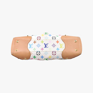 Pre-owned Louis Vuitton JUDY MM white Monogram Multicolor M40255 shoulderbag | stylenewstar