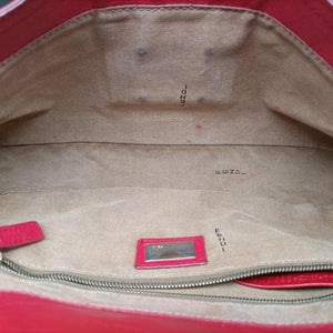 Pre-owned Fendi Baguette Chain Flap Red Leather 8BT129 shoulderbag | stylenewstar