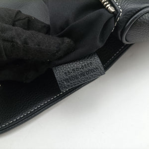 Pre-owned Christian Dior saddle Black Leather  bum bag/waist bag | stylenewstar